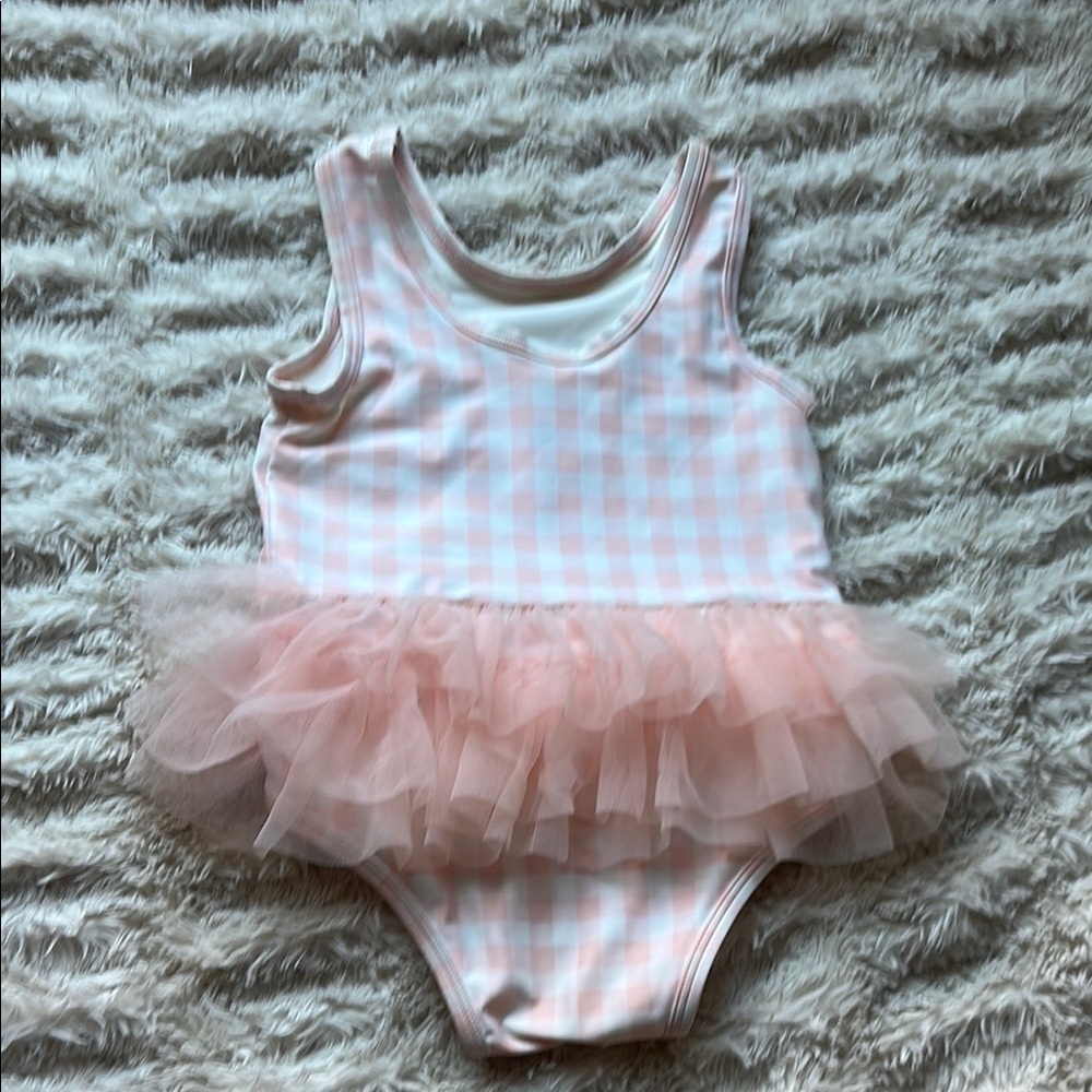 Tucker + Tate Pink Bodysuit with Ruffled Accents